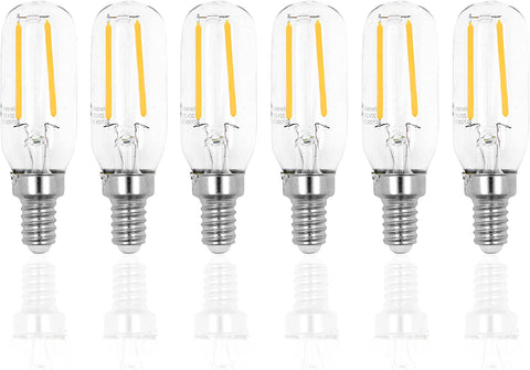 Mandala Crafts Dimmable T6 LED Bulb – E12 Candelabra LED Bulbs for LED Chandelier Bulbs Ceiling Fan Sconce Light Bulbs 120 Volt 6 Pack