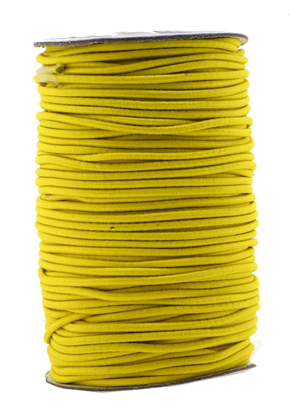 Mandala Crafts 2mm Elastic Cord for Bracelets Necklaces - 76 Yards, Gold