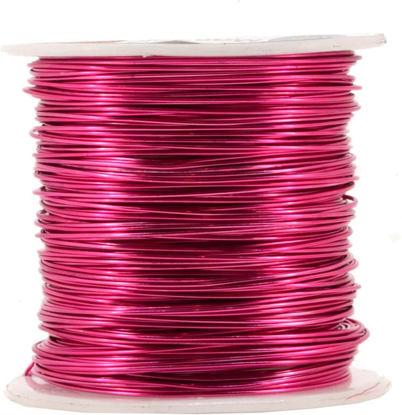 Mandala Crafts Anodized Aluminum Wire for Sculpting Armature Jewelry Making Gem Metal Wrap Garden Colored and Soft 1 Roll(14 Gauge Red)