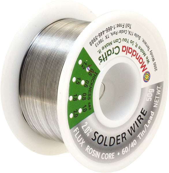 Rosin Core Solder Wire with 60-40 Tin Lead for Electrical, Electronic, –  MudraCrafts