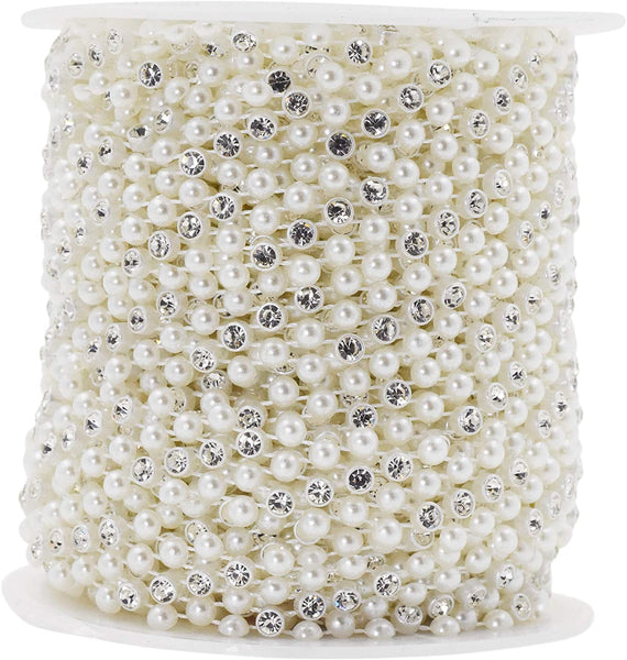 12 yards Faux Pearl 6 mm Beads Centerpieces Wedding Party Crafts