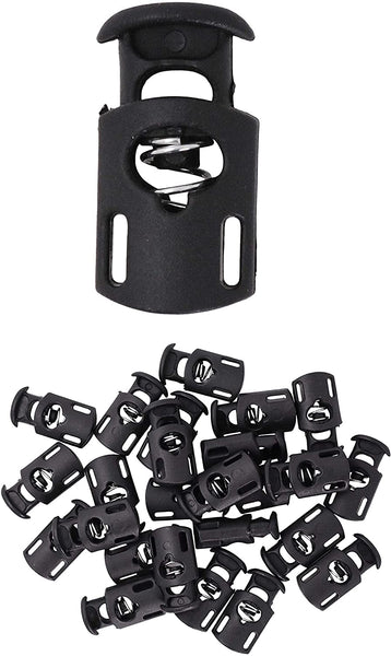 Cord Lock End Spring Stop Toggle Stoppers for Drawstrings , Shoelaces,  Paracord
