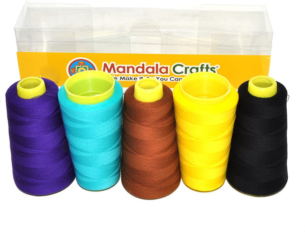 Mandala Crafts Mercerized Cotton Thread - Quilting Thread – All Purpos –  MudraCrafts