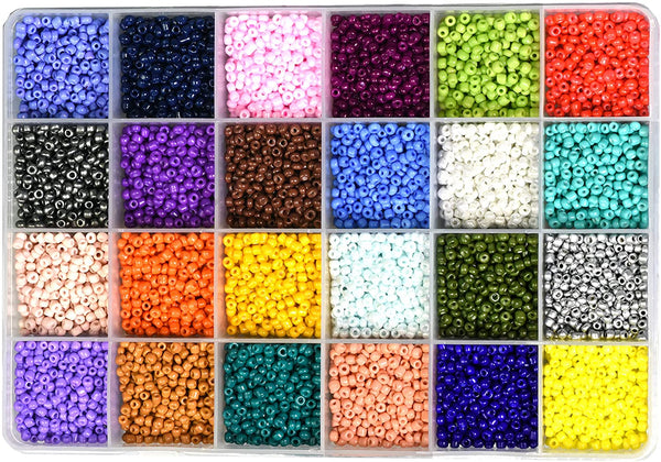 Mandala Crafts Glass Seed Beads for Jewelry Making – Mini Glass