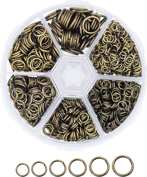 Mandala Crafts Small Jump Rings for Jewelry Making – Metal Jump