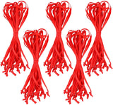 Mandala Crafts Hand Tied Christmas Ornament Hangers Ribbon – Christmas Ornament Ribbon for Ornaments – 100 PCs Silver Christmas Tree Decoration Ornament Loops