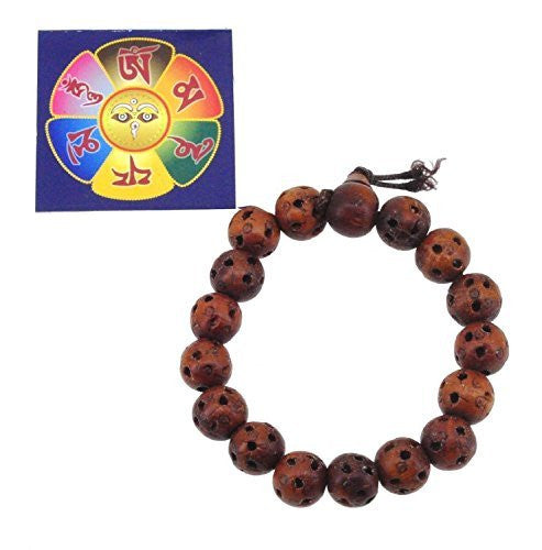 Handmade Peachwood Wrist Mala Prayer Beads
