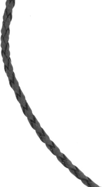 Braided Black Leather Necklace Cord