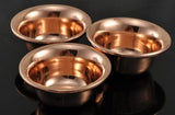 Tibetan Copper Offering Bowls, Set of Seven.
