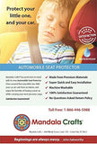Mandala Crafts Car Backseat Organizer Kick Mat Back Seat Protector for Kids, Pack of 2