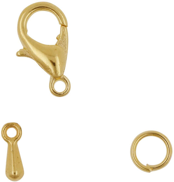 Tabbed Lobster Claw Clasps