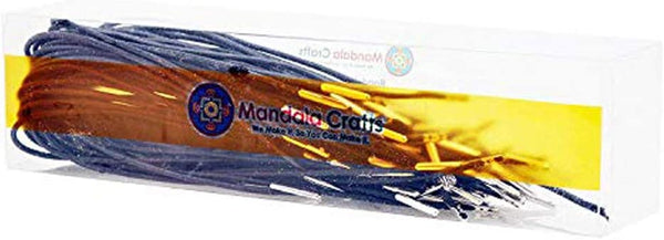 Mandala Crafts Elastic Barbed Cord, Stretch Loop Band with Metal Ends for Masks, Hats, Menus, Badges, Signs