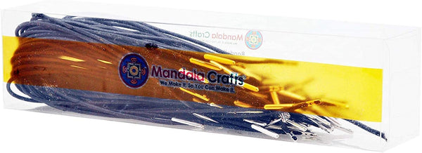 Mandala Crafts Elastic Barbed Cord, Stretch Loop Band with Metal Ends for Masks, Hats, Menus, Badges, Signs