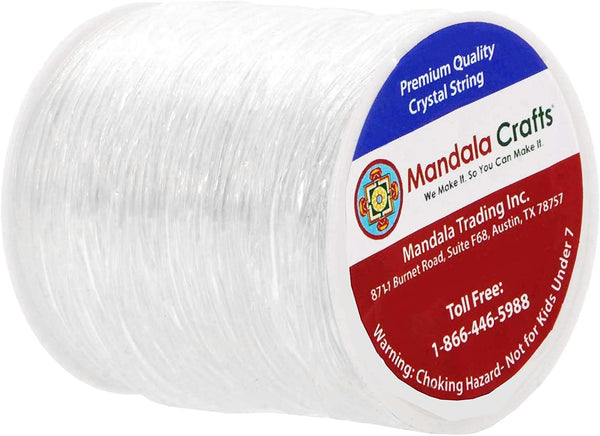 Mandala Crafts Commercial Grade Crystal String Elastic String for Jewelry  Making – Stretchy Bracelet String for Bracelet Making - Stretchy String for