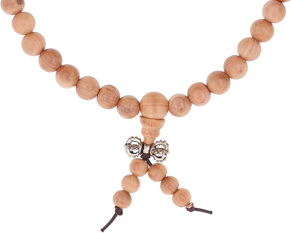 Mandala Crafts Natural Wood Mala Beads Necklace – Japa Mala Beads