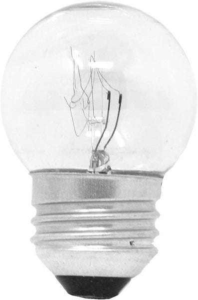 Mandala Crafts Low Wattage Light Bulbs for Night Light, Sign, Clock, Indicator, Cabinet, G40, S11, 7.5 W, E26 Base, 6 Pack