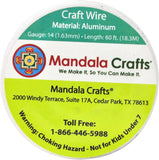 Mandala Crafts 12 14 16 18 20 22 Gauge Anodized Jewelry Making Beading Floral Colored Aluminum Craft Wire 14 Gauge Light Gold