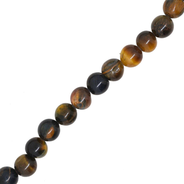Yoga Meditation 8mm Tiger Eye 108 Prayer Beads Mala Necklace with a Charm