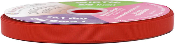 Pink Grosgrain Ribbon 3/8 Inch Bulk 100 Yard Roll for Gift Wrapping, Hair Bows, Parties, Wedding Decoration, Scrapbooking, Flowers; by Mandala Crafts