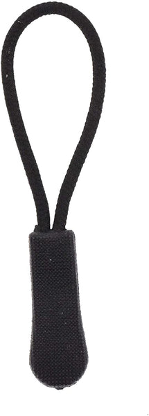 NX Garden 2pcs Genuine Leather Zipper Pulls Black Pull Strap Cord