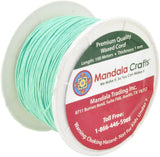 Mandala Crafts 1mm 109 Yards Jewelry Making Beading Crafting Macramé Waxed Cotton Cord Thread (Lime Green)