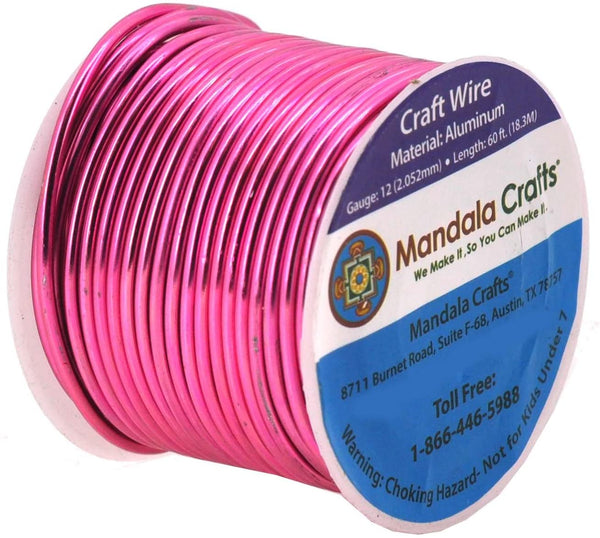 Mandala Crafts Anodized Aluminum Wire for Sculpting, Armature, Jewelry  Making, Gem Metal Wrap, Garden, Colored and Soft, 1 Roll(20 Gauge, Purple)  