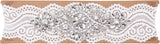 Mandala Crafts Rose Gold Wedding Garters for Bride – Rhinestone Wedding Garter Belt Set for Wedding with Pearls - Lace Bridal Garters for Bride