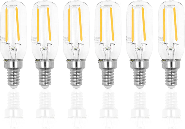 Mandala Crafts Dimmable T6 LED Bulb – E12 Candelabra LED Bulbs for LED Chandelier Bulbs Ceiling Fan Sconce Light Bulbs 120 Volt 6 Pack