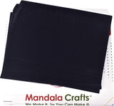 Adhesive Backed Felt Sheet for Crafts, Drawer Liner; 20 PCs Velvet Fabric Strip with Sticky Backing by Mandala Crafts