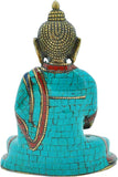 Mudra Crafts Healing Medicine Buddha Statue for Home Decor – Medicine Statue for Altar Buddhist Decor – Brass Tibetan Small Buddha Statue for Meditation Decor