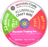 Mandala Crafts Anodized Aluminum Wire for Sculpting, Armature, Jewelry Making, Gem Metal Wrap, Garden, Colored and Soft, Assorted 6 Rolls (22 Gauge, Combo 2)