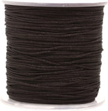 Mandala Crafts Nylon Satin Cord, Rattail Trim Thread for Chinese Knotting, Kumihimo, Beading, Macramé, Jewelry Making, Sewing