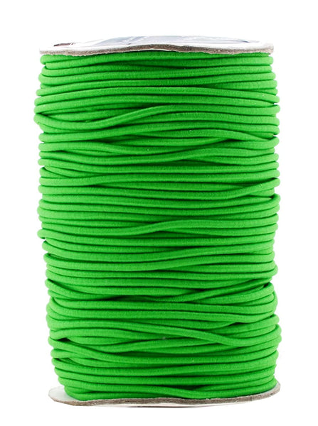 Mandala Crafts 2mm Elastic Cord for Bracelets Necklaces - 76 Yards, Cream