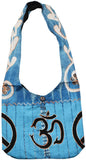 Mandala Crafts Hippie Bag - Boho Bag - Hobo Hippie Purse - Indie Style Hippie Crossbody Bag - Red Om Bohemian Sling Shoulder Bag