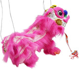 Mandala Crafts Hand String Puppet with Rod, Chinese Marionette Lion Toy