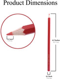 Mandala Crafts Water Soluble Pencil for Fabric Sewing Embroidery Pack of 12 Red