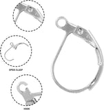 Mandala Crafts Earring Clasps – Leverback Earring Hooks – Earring Lever Back with Open Loop French Wire Earring Backs Finding for Earrings Jewelry Making
