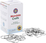 Mandala Crafts Keychain Clip with Keychain Rings - Swivel Snap Hooks and Key Chain Rings for Lobster Clasp Keychain Hook Crafts Lanyard Clips Key Ring Clips 1 Inch Pack of 100