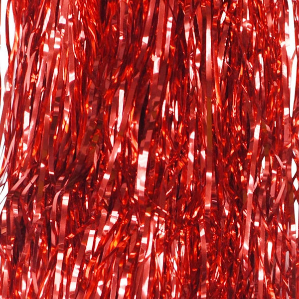 Red & Gold Bead Tinsel Garland - 9 ft.