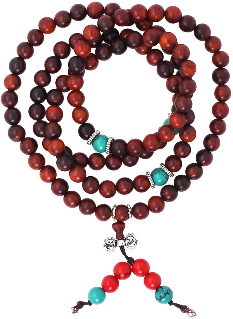 Mandala Crafts Wood Mala Beads Necklace – Japa Mala Beads 108 Necklace –  MudraCrafts