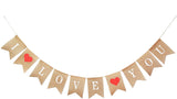 Mandala Craft Burlap I Love You Banner for Valentines Garland - I Love You Garland for Anniversary Birthday Wedding – Heart Love Decorations Valentines Day Garland for Fireplace Mantles