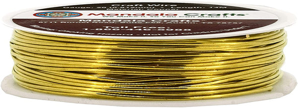 Mandala Crafts Copper Wire for Jewelry Making – Metal Craft Wire for Crafts – Tarnish-Resistant Beading Jewelry Wire Coil Wire for Jewelry Wrapping Bare Copper 26 Gauge 55 Yards