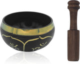 Mandala Crafts Tibetan Singing Bowl Set – Nepal Sound Bowl for Healing – Meditation Bowl Tibetan Sing Bowl for Mindfulness Yoga Meditation Decor