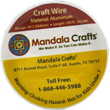 Mandala Crafts 12 14 16 18 20 22 Gauge Anodized Jewelry Making Beading Floral Colored Aluminum Craft Wire (18 Gauge, Copper)