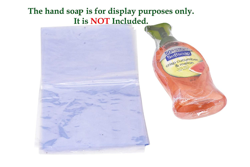 Plastic Shrink Wrap Bags for Soaps Shoes Gift Baskets - Clear Heat