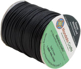 Mandala Crafts Macrame Supplies Extra Long Korean Wax Polyester Beading Craft Cord Thread (2mm (89 Yards Long), Black)