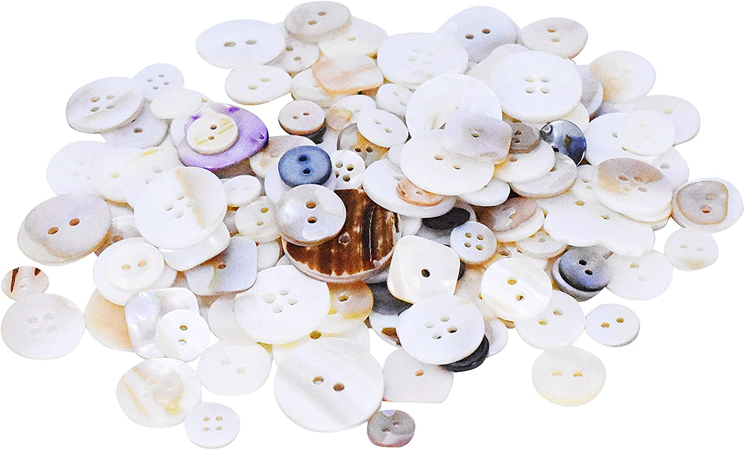 Medium Round Mother of Pearl Buttons from Kelmscott Design ~ pkg