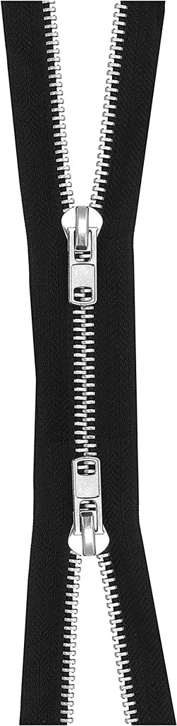 Mandala Crafts #5 Plastic Zipper - Black 31 Inches Separating Zippers for Sewing - Jacket Zipper Separating Zipper Replacement Zippers for Jackets