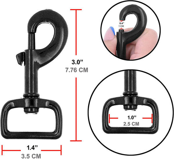 Heavy Duty Swivel Snap Hooks Pet Buckle Trigger Clip Clasp for Linking Dog  Leash