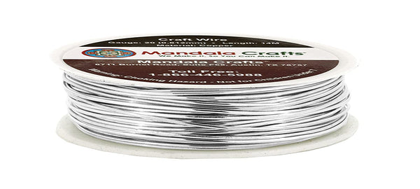 Mandala Crafts Copper Wire for Jewelry Making – Metal Craft Wire for Crafts – Tarnish-Resistant Beading Jewelry Wire Coil Wire for Jewelry Wrapping Bare Copper 26 Gauge 55 Yards